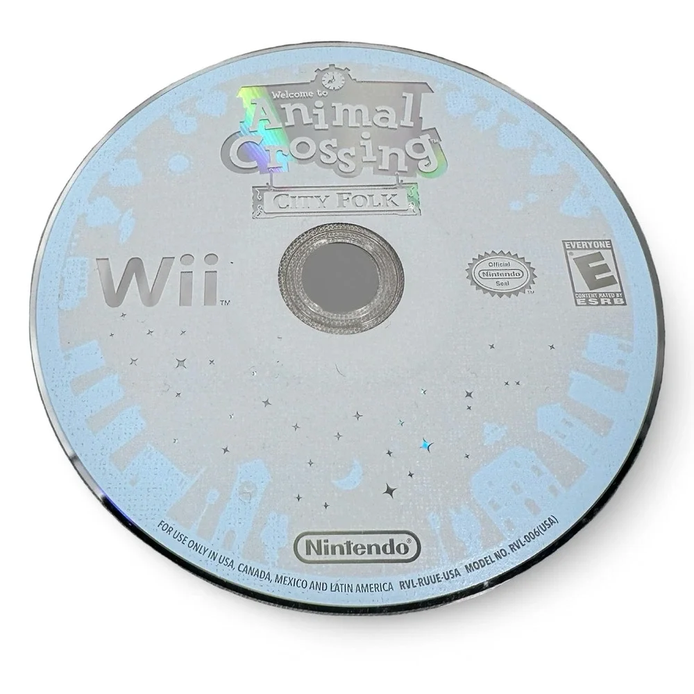 Animal Crossing City Folk Nintendo Wii Game Disc Only E Rating